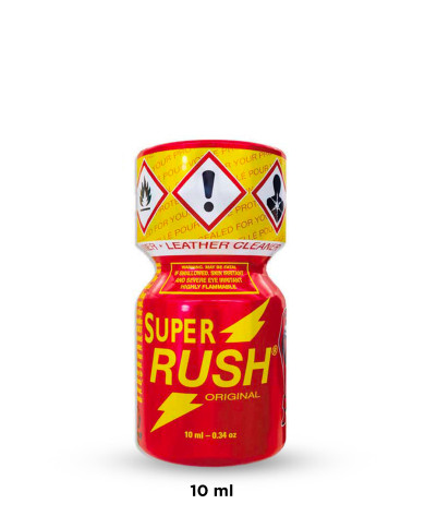 Image de SUPER RUSH ROUGE ORIGINAL 10ml, poppers de petite taille, qualité Rush-2