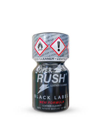 Image de SUPER RUSH BLACK LABEL 10ml, poppers petit format puissant et rapide-1
