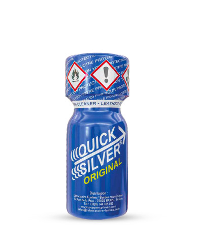 Image QUICK SILVER ORIGINAL 13ml - Poppers petit format pour euphorie et détente rapide-1