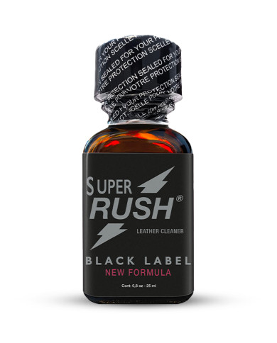 Image du SUPER RUSH BLACK LABEL 25ml, poppers grand format puissant-1