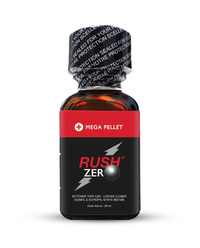 Image RUSH ZERO 25ml poppers grand format puissant-2