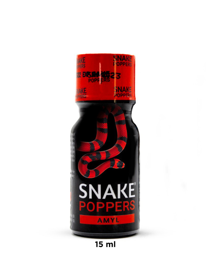 Image de SNAKE POPPERS AMYL 15ml, poppers puissant en petit format, nitrite d'amyle pour sensations fortes-2