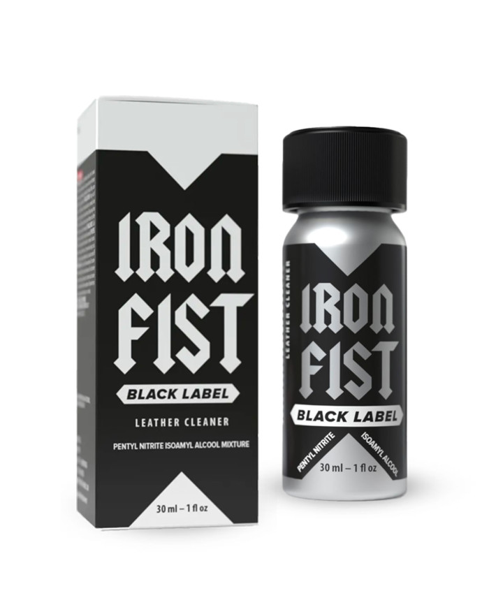 Image IRON FIST BLACK LABEL 30ml - Poppers Grand Format Puissant-1
