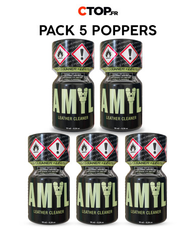 Pack de 5 Poppers Amyl 10ml pour soirées et sensations renforcées-2