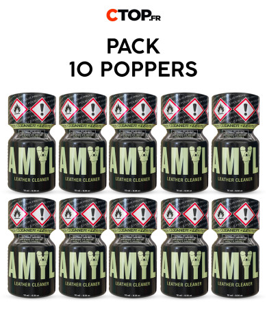 Pack 10 Poppers Amyl 10ml pour sensations intenses et durables-2