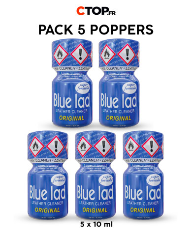Image Pack 5 Poppers Bleu LAD 10ml - Achat en Ligne-2