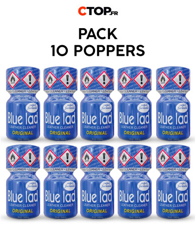 Image du Pack 10 Poppers Bleu LAD 10ml - Achetez en Gros-1