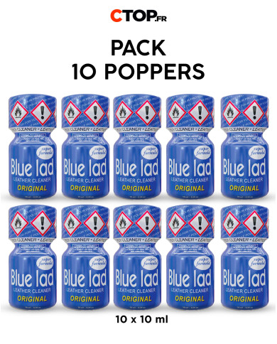 Image du Pack 10 Poppers Bleu LAD 10ml - Achetez en Gros-2