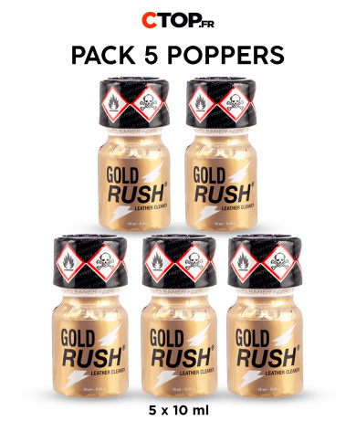 Image Pack 5 Poppers Gold Rush 10ml - Intensité et plaisir garantis-2