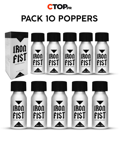 Image du Pack 10 Iron Fist 30ml - Poppers puissants et durables-1