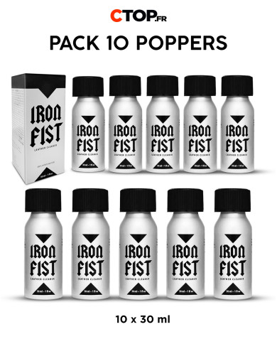 Image du Pack 10 Iron Fist 30ml - Poppers puissants et durables-2