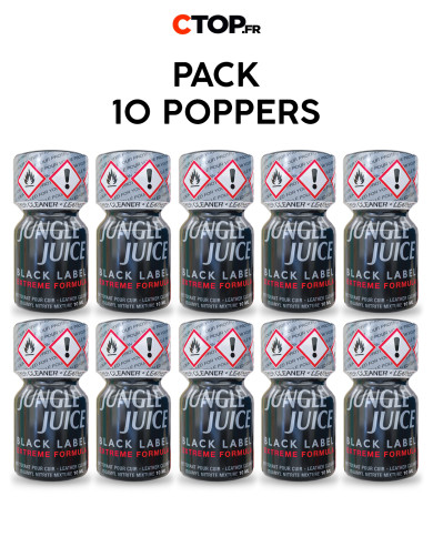 Pack 10 Poppers Jungle Juice Black Label 10ml visual-1