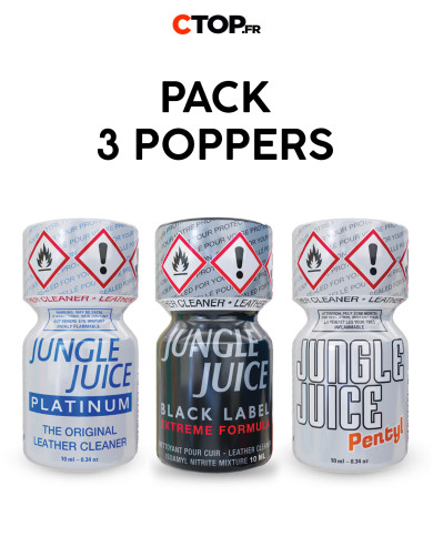 Image du Pack 3 Poppers Jungle Juice 10ml - Effets prolongés et qualité garantie-2