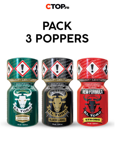 Image du Pack 3 Poppers El Toro 10ml - Achetez Maintenant-1