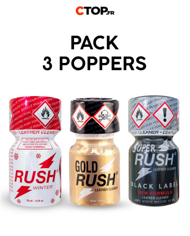 Pack 3 Poppers Rush 2 10ml en lot pour intensifier votre expérience-1