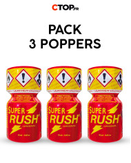 Pack 10 Poppers Rush Jaune 10ml | Offre Exclusive sur Packs de Poppers