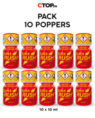 Pack 10 Poppers Super Rush 10ml - Achetez en Gros et Économisez
