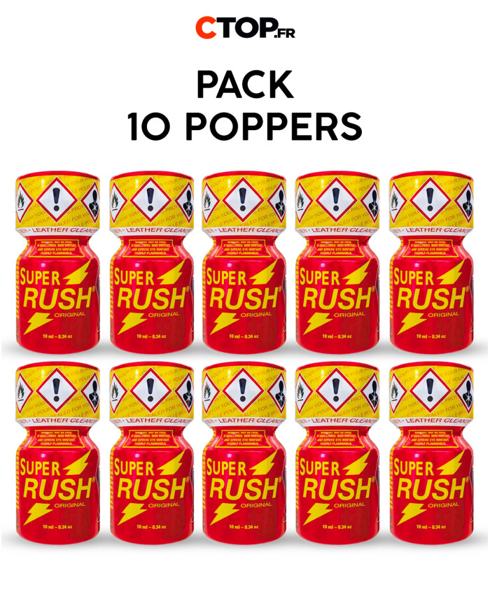 Pack 10 Poppers Super Rush 10ml - Achetez en Gros et Économisez