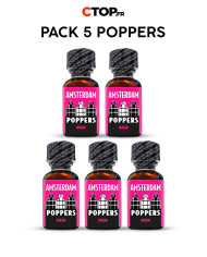 Pack de 3 Poppers Amsterdam 25ml - Achetez en Ligne | Catégorie Pack de Poppers