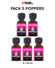 Pack 5 Poppers Amsterdam 25ml | Achetez en Gros et Économisez | Meilleure Offre