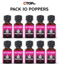 Pack de 10 Poppers Amsterdam 25ml - Achat en Gros | Catégorie Pack de Poppers