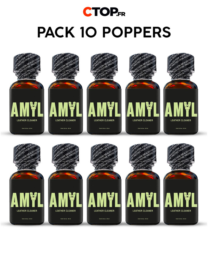 Pack 10 Poppers Amyl 25ml : Achat Groupé à Prix Avantageux – Catégorie Packs Poppers