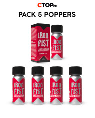 Pack 10 Poppers Iron Fist Ultra Strong 30ml - Achetez en Ligne | Catégorie Pack de Poppers