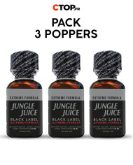 Pack 5 Poppers Jungle Juice Black Label 25ml - Achat Pack de Poppers - Offre Spéciale
