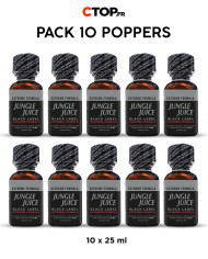 Pack 10 Poppers Jungle Juice Black Label 25ml - Achetez en Gros et Économisez