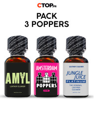 Pack 3 Poppers Mix - 25ml | Achetez en Ligne | Catégorie Pack de Poppers