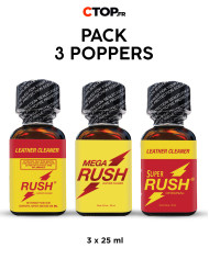 Pack 3 Poppers Mix - 25ml | Achetez en Ligne | Catégorie Pack de Poppers