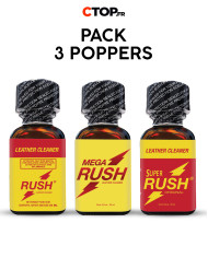 Pack 3 Poppers Rush Mix 25ml - Achetez en Ligne | Variété et Qualité Assurée