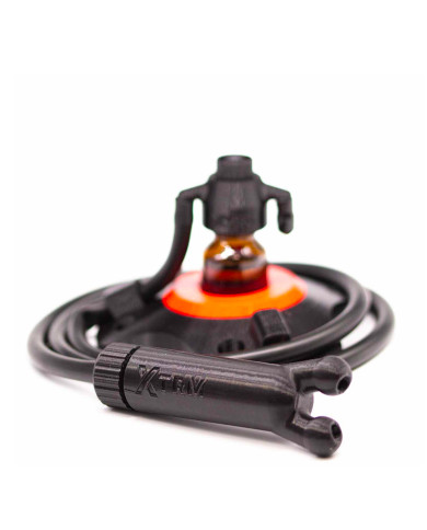 Image de la XTRM Banger Station Black avec Insert Red S, inhalateur de haute qualité pour expérience optimale-1